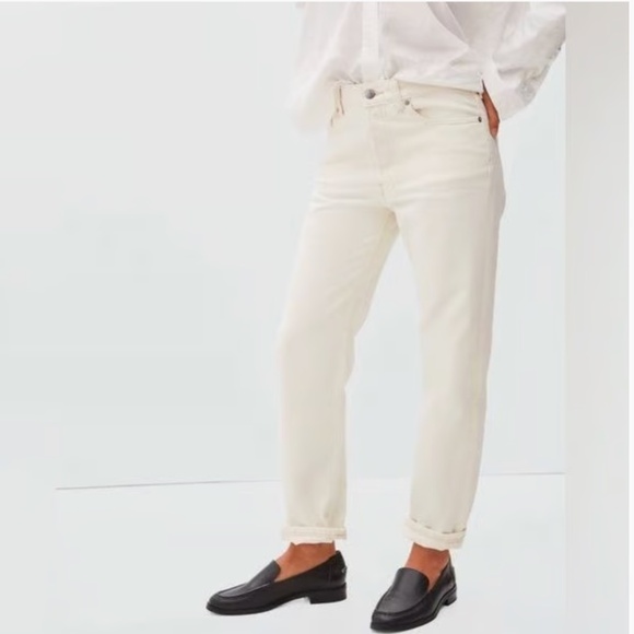 EVERLANE THE  RIGID SLOUCH JEAN IN ECRU - 26 - Picture 3 of 17